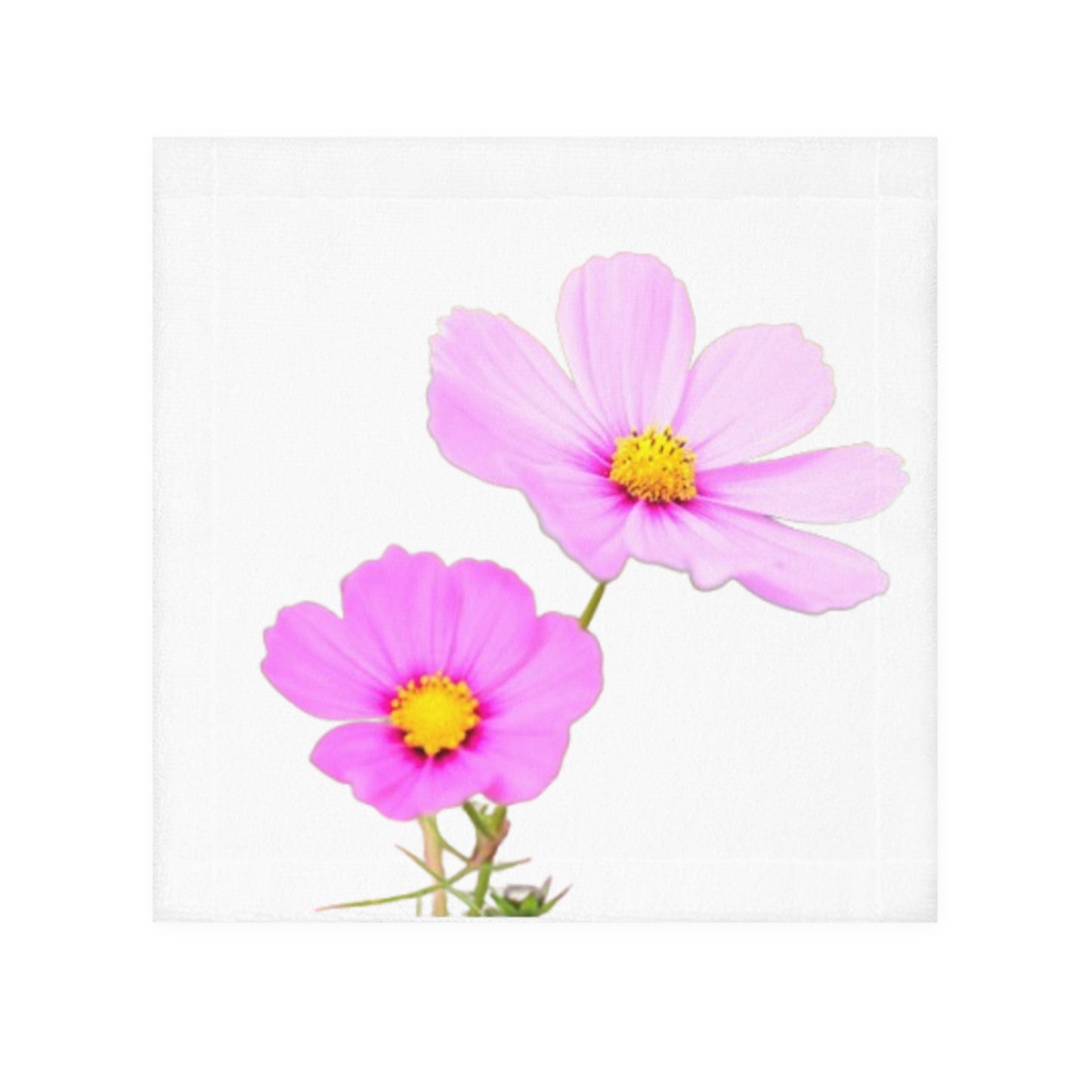 Face Towel — Pink Cosmos Floral Face Towel