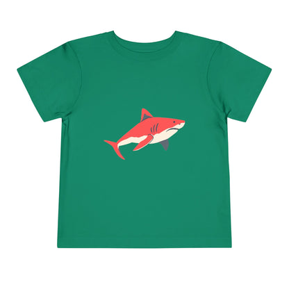 Toddler Tee — Cute Red Shark Graphic Kids Shirt