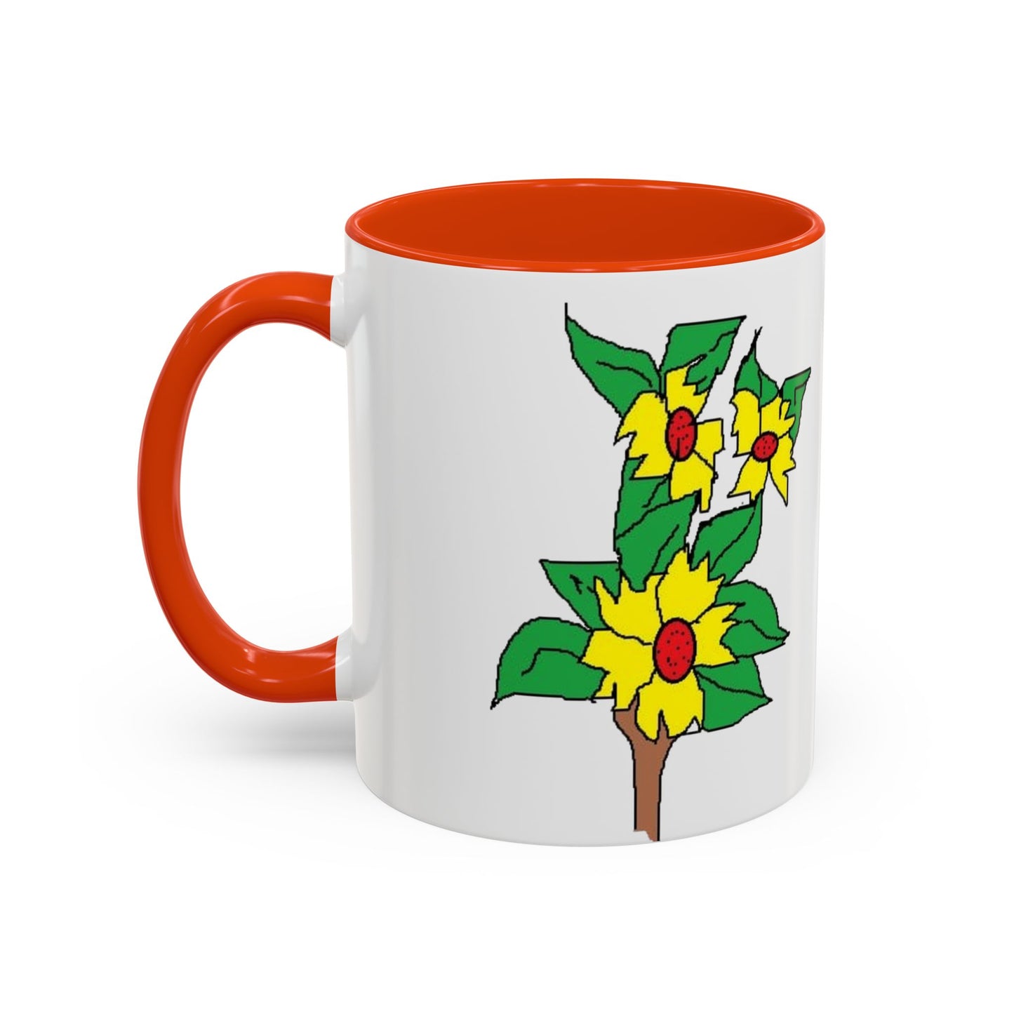 Yellow Flower Bouquet Mug — Colorful Floral Coffee Cup (11oz & 15oz)