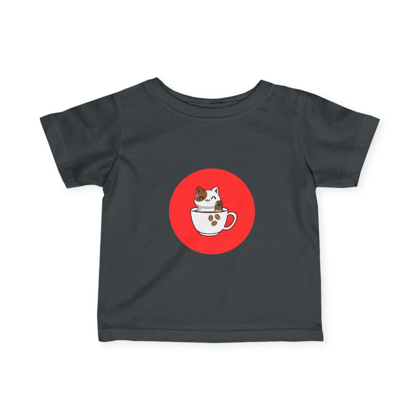Infant Tee — Kawaii Cat in Teacup Cute Baby Shirt