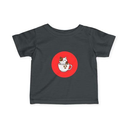 Infant Tee — Kawaii Cat in Teacup Cute Baby Shirt