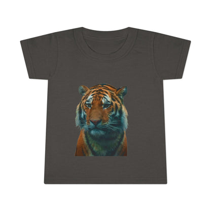 Toddler T-Shirt — Realistic Tiger Portrait Kids Tee