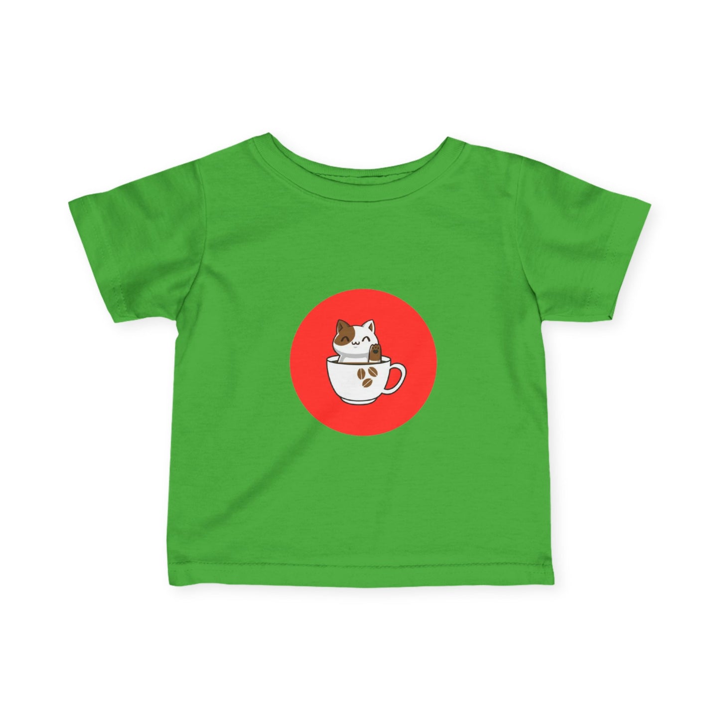Infant Tee — Kawaii Cat in Teacup Cute Baby Shirt