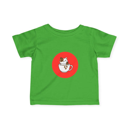 Infant Tee — Kawaii Cat in Teacup Cute Baby Shirt