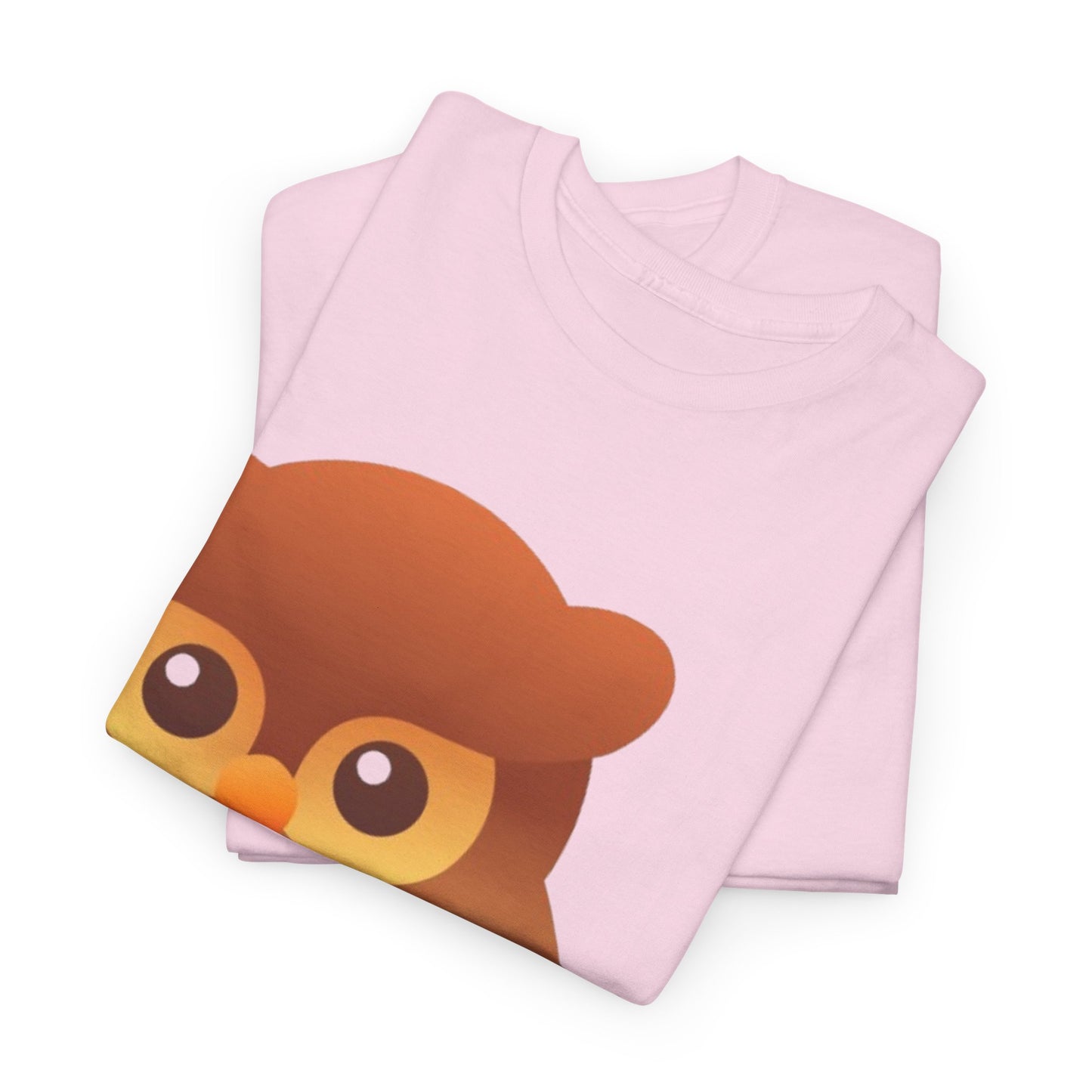 Cute Owl Graphic Tee — Whimsical Brown Owl Design