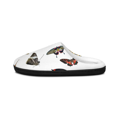 Butterfly Pattern Women's Indoor Slippers — Cozy Floral-Moth House Shoes