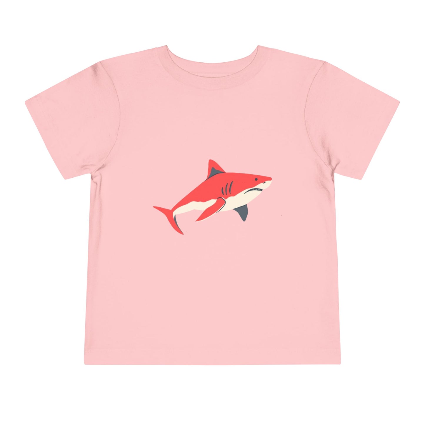 Toddler Tee — Cute Red Shark Graphic Kids Shirt