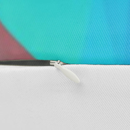 Colorful Geometric Lumbar Pillow — Abstract Polygon Accent Cushion