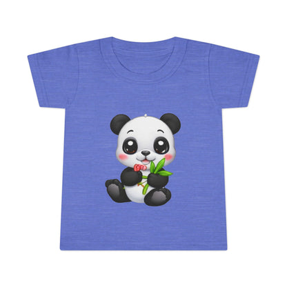 Cute Baby Panda Toddler T-Shirt — Adorable Bamboo Cartoon Tee for Kids