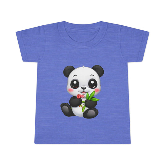 Cute Baby Panda Toddler T-Shirt — Adorable Bamboo Cartoon Tee for Kids