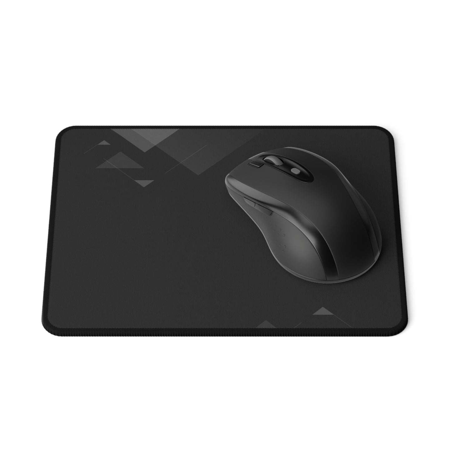Black Geometric Gaming Mouse Pad — Non‑Slip Precision Surface