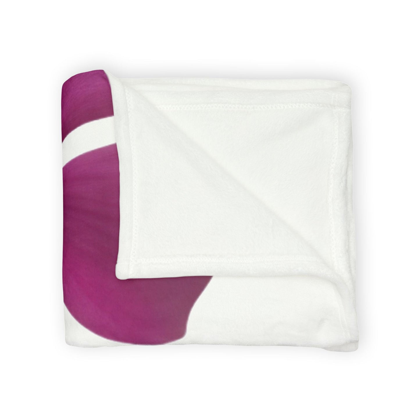 Floral Petal Throw Blanket — Magenta Vinca Flower Design