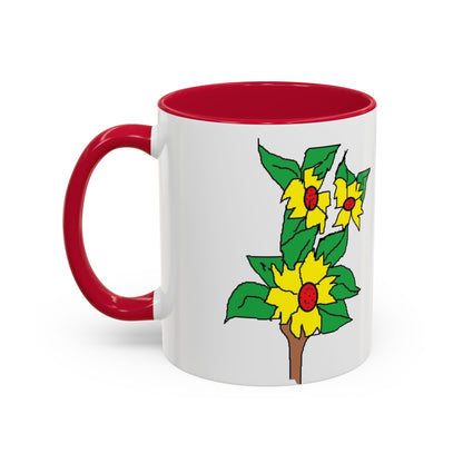 Yellow Flower Bouquet Mug — Colorful Floral Coffee Cup (11oz & 15oz)
