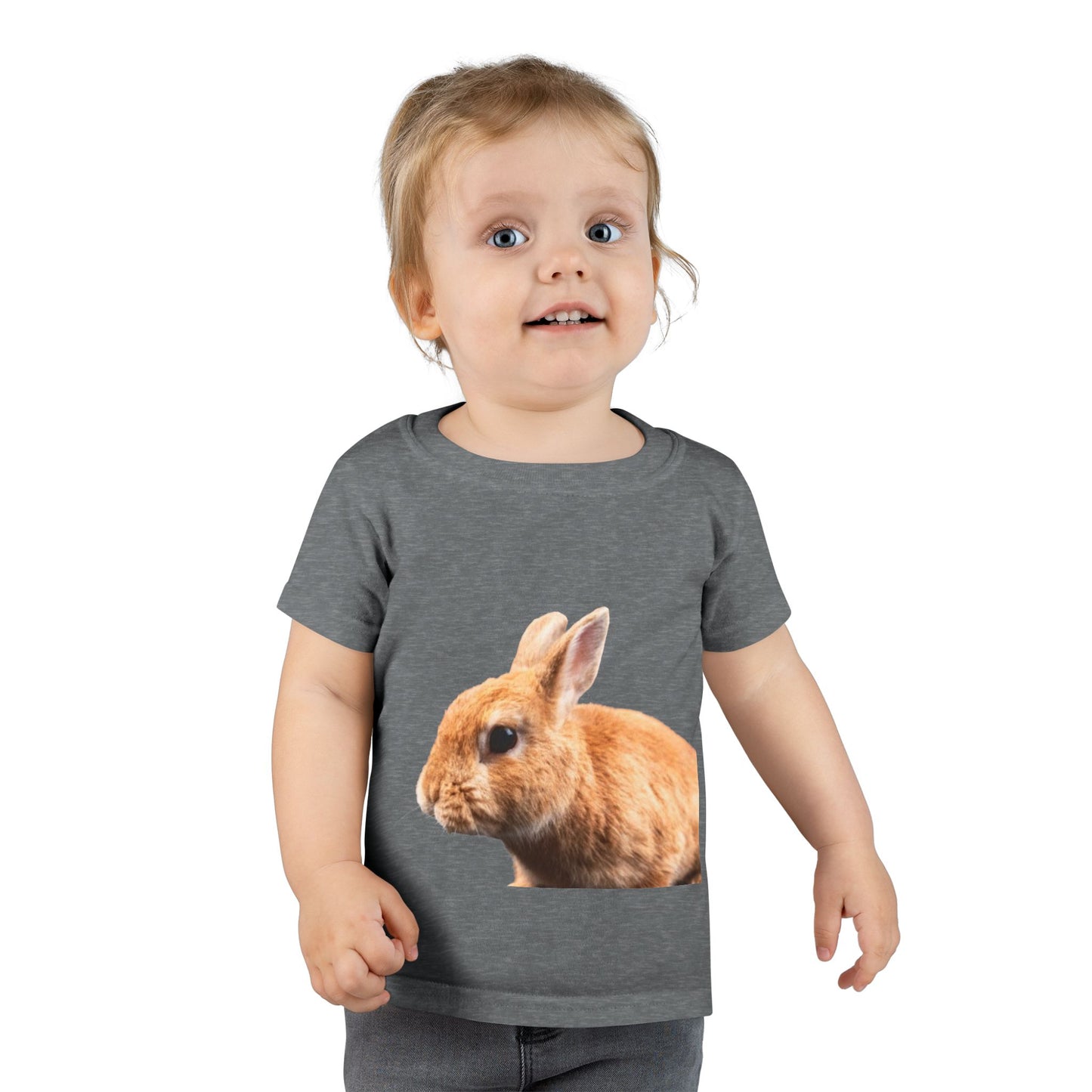 Toddler Bunny T-Shirt — Cute Realistic Rabbit Graphic Tee for Kids