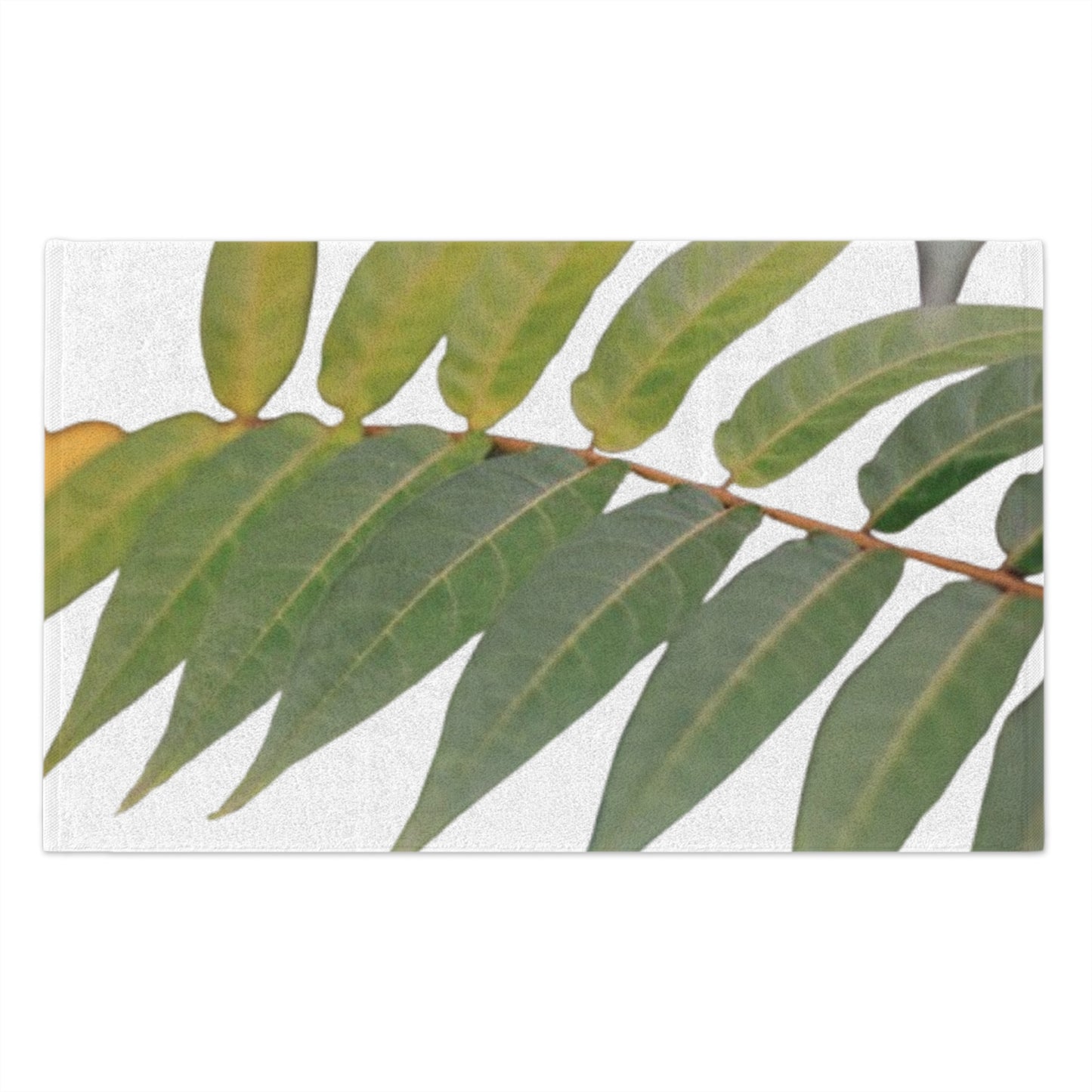Botanical Palm Rally Towel — Tropical Leaf 11x18 Sports Towel