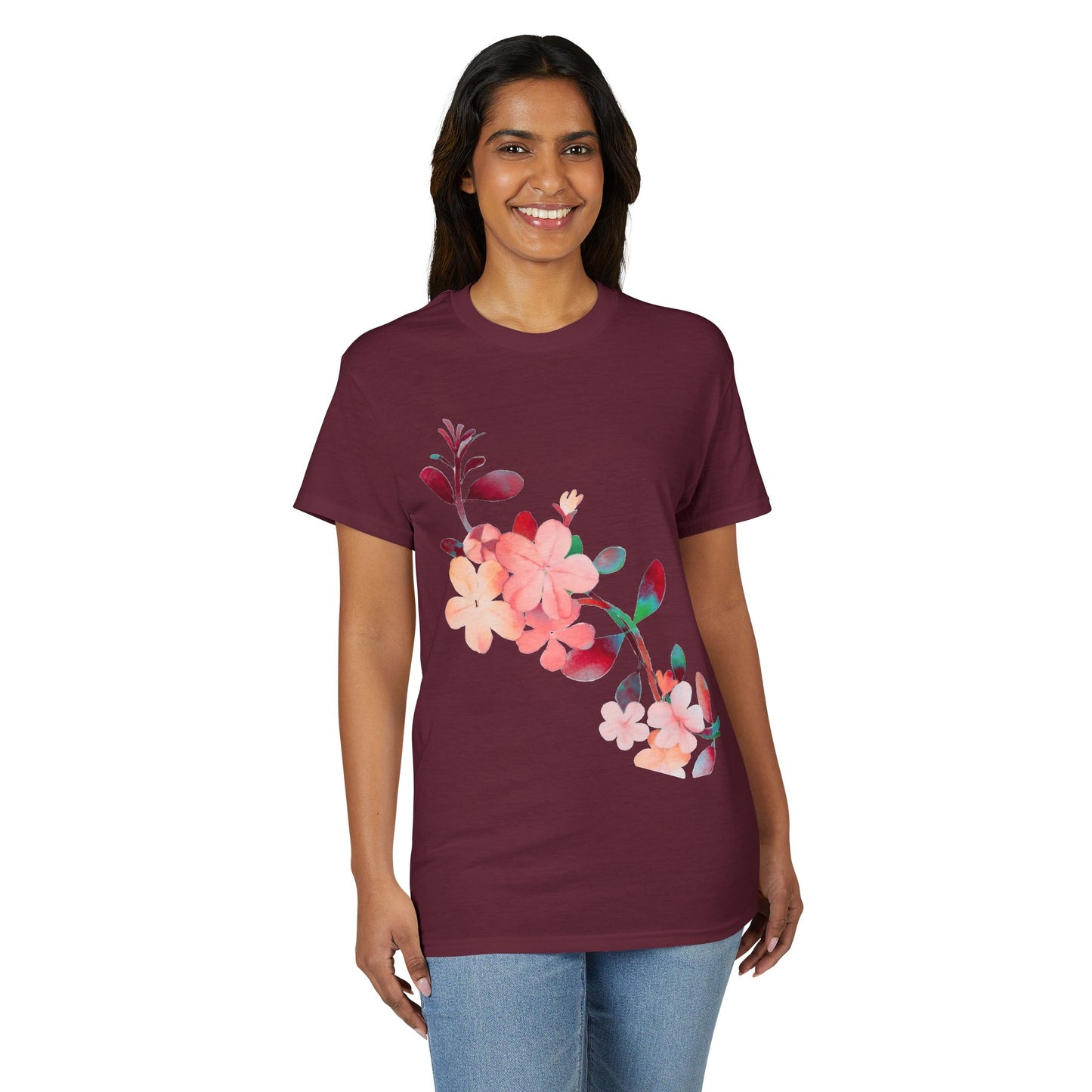 Floral Watercolor Branch T-Shirt