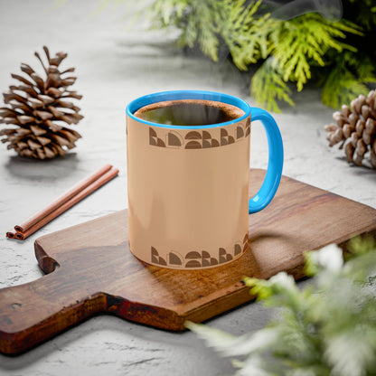 Retro Neutral Pattern Coffee Mug (11oz, 15oz)