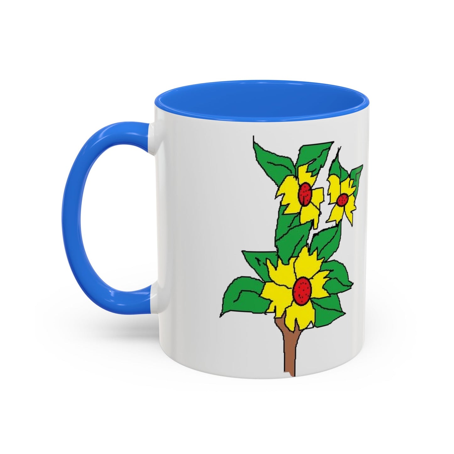 Yellow Flower Bouquet Mug — Colorful Floral Coffee Cup (11oz & 15oz)