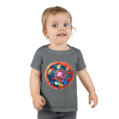 Toddler T-Shirt — Colorful Cute Cell Biology Illustration Tee