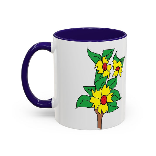 Yellow Flower Bouquet Mug — Colorful Floral Coffee Cup (11oz & 15oz)
