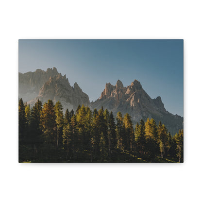 Mountain Forest Canvas Print — Matte Stretched Wall Art (1.25")