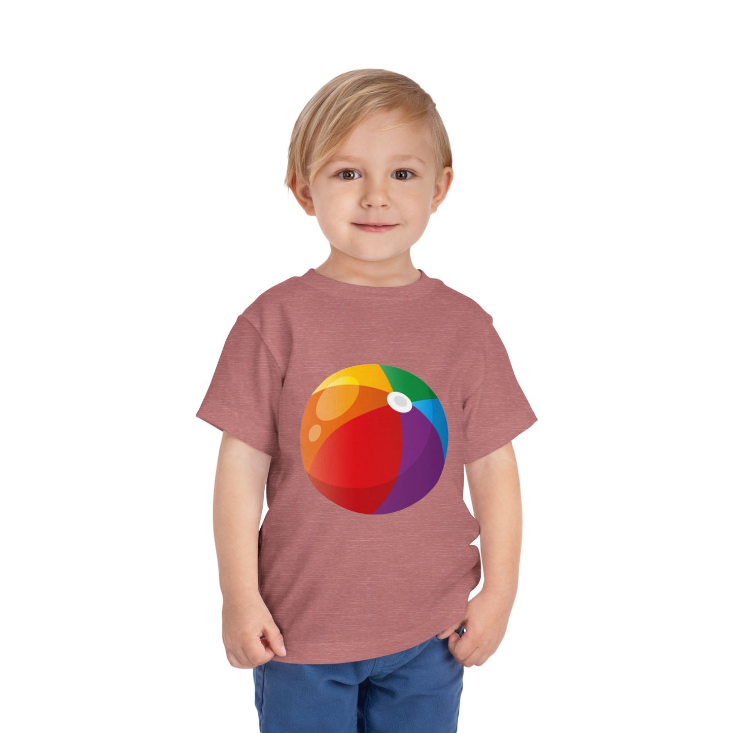 Beach Ball Toddler Tee — Colorful Summer Play Shirt