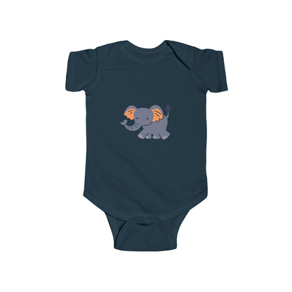 Cute Baby Elephant Bodysuit — Infant Onesie with Playful Elephant Design