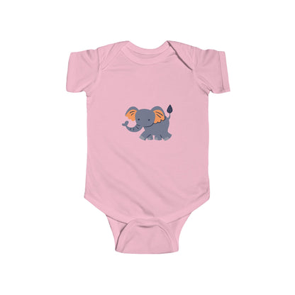 Cute Baby Elephant Bodysuit — Infant Onesie with Playful Elephant Design