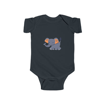 Cute Baby Elephant Bodysuit — Infant Onesie with Playful Elephant Design