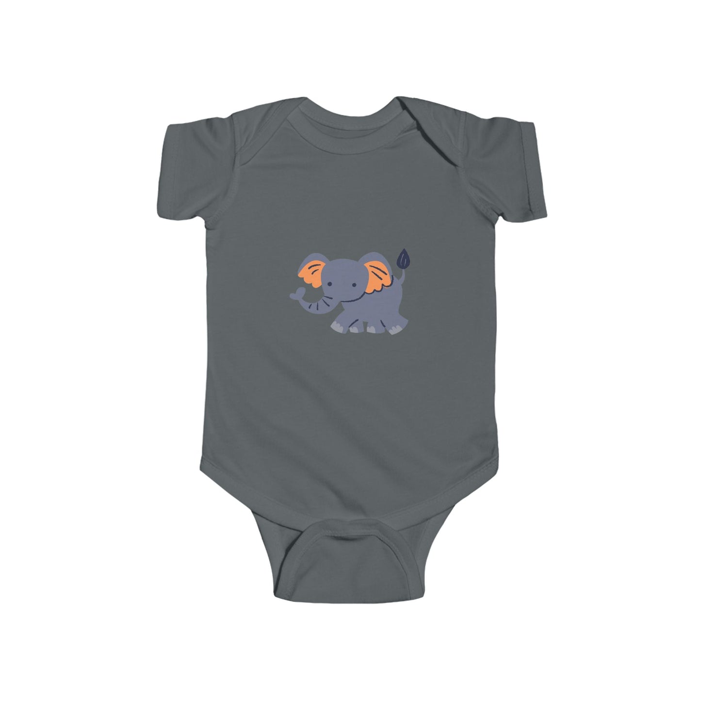 Cute Baby Elephant Bodysuit — Infant Onesie with Playful Elephant Design