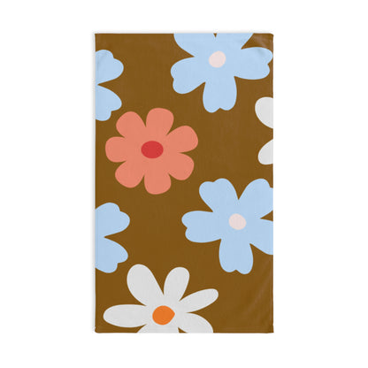 Retro Floral Hand Towel — Brown Daisy Kitchen & Bath Accent