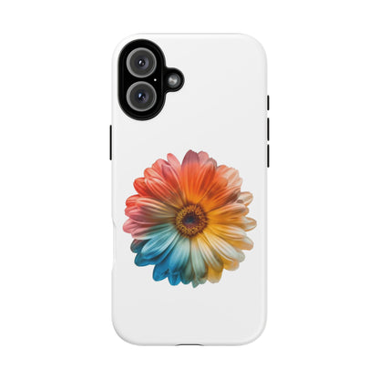 Tough Phone Case — Rainbow Daisy Floral Protective Cover