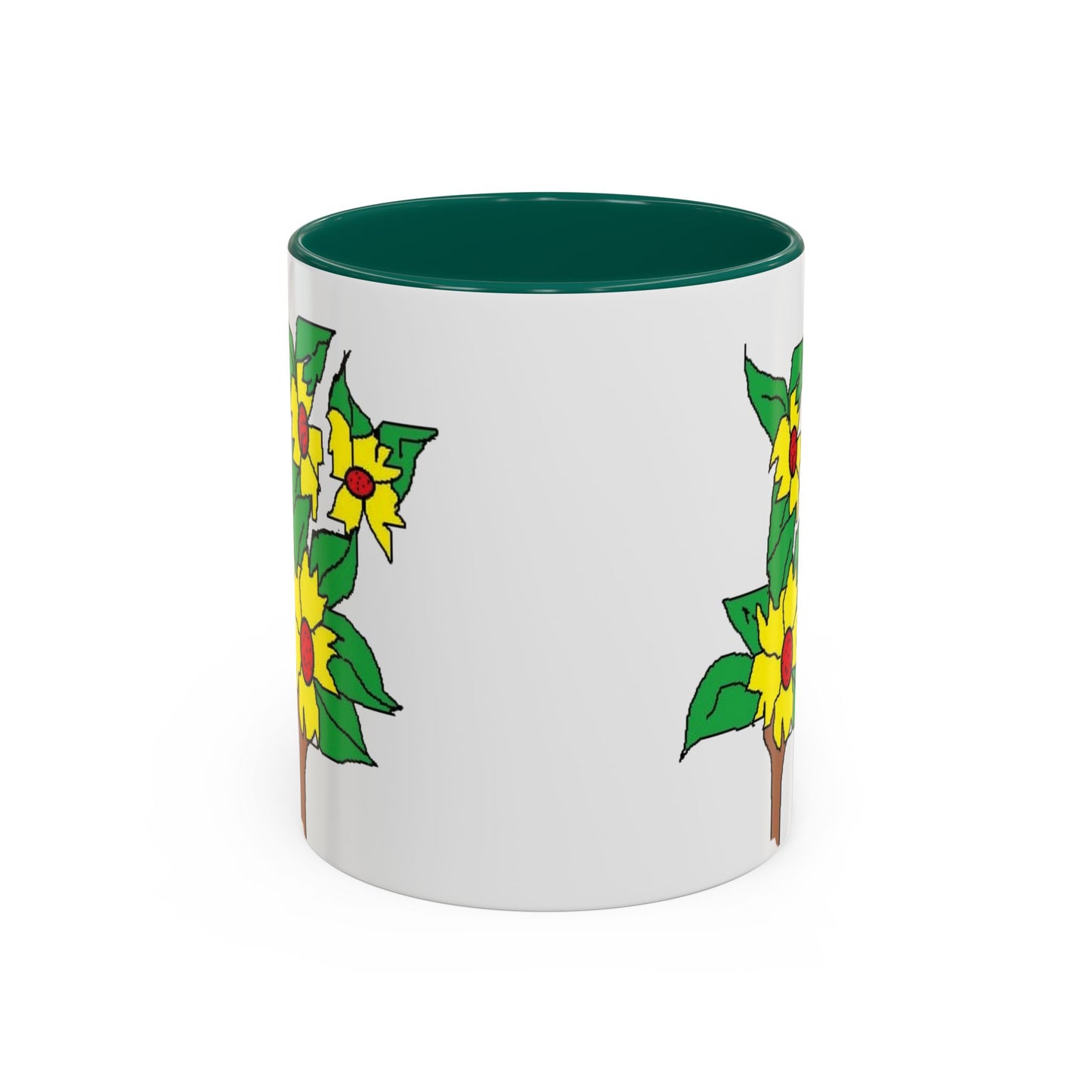 Yellow Flower Bouquet Mug — Colorful Floral Coffee Cup (11oz & 15oz)