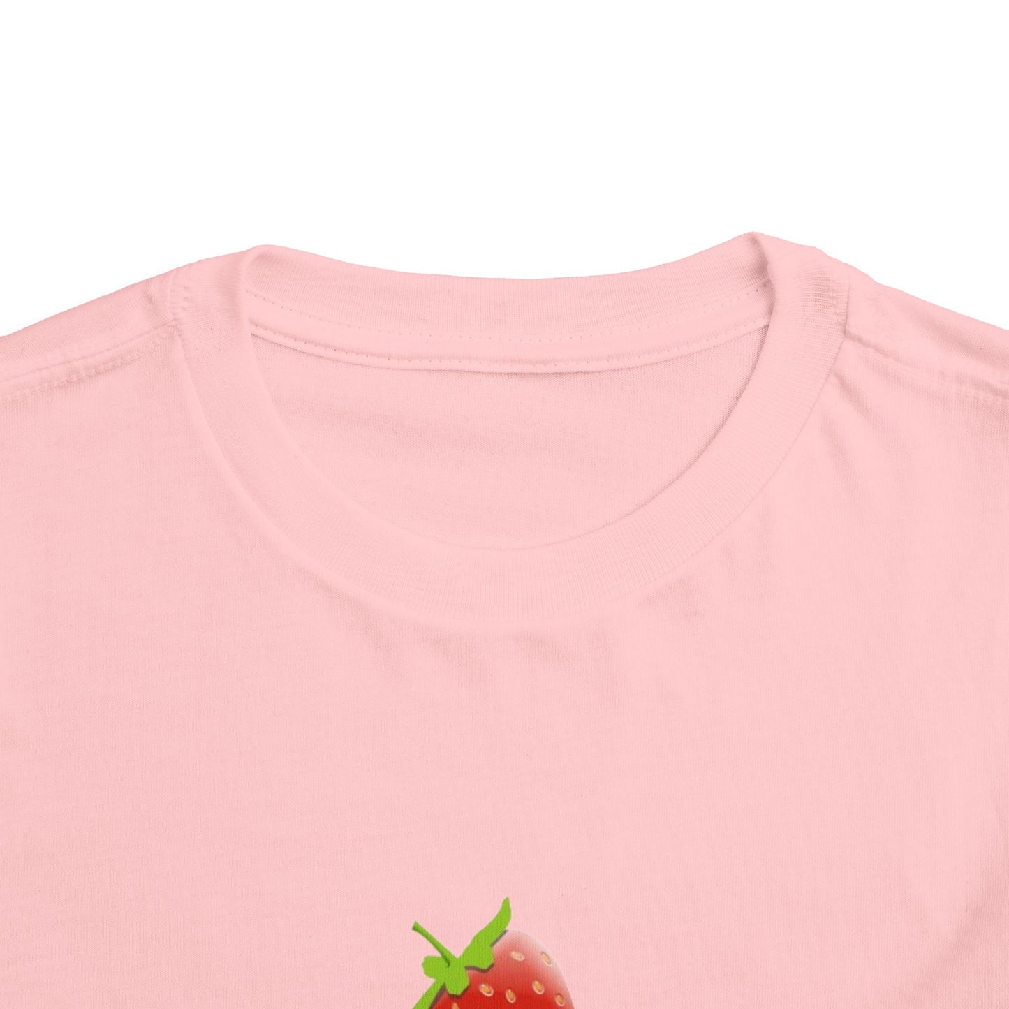 Toddler Tee with Cute Strawberry Cupcake Graphic