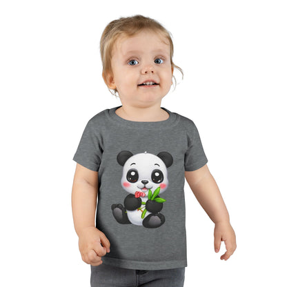 Cute Baby Panda Toddler T-Shirt — Adorable Bamboo Cartoon Tee for Kids