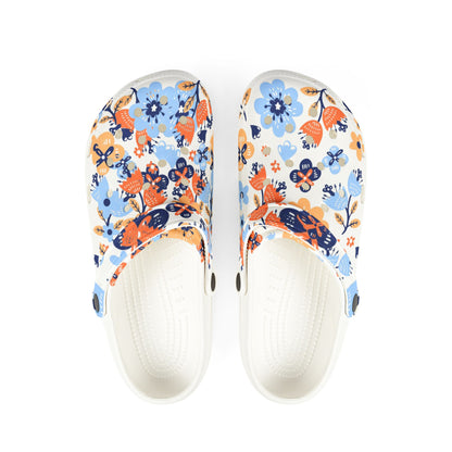 Floral EVA Foam Clogs — Lightweight Garden Slip-On Shoes