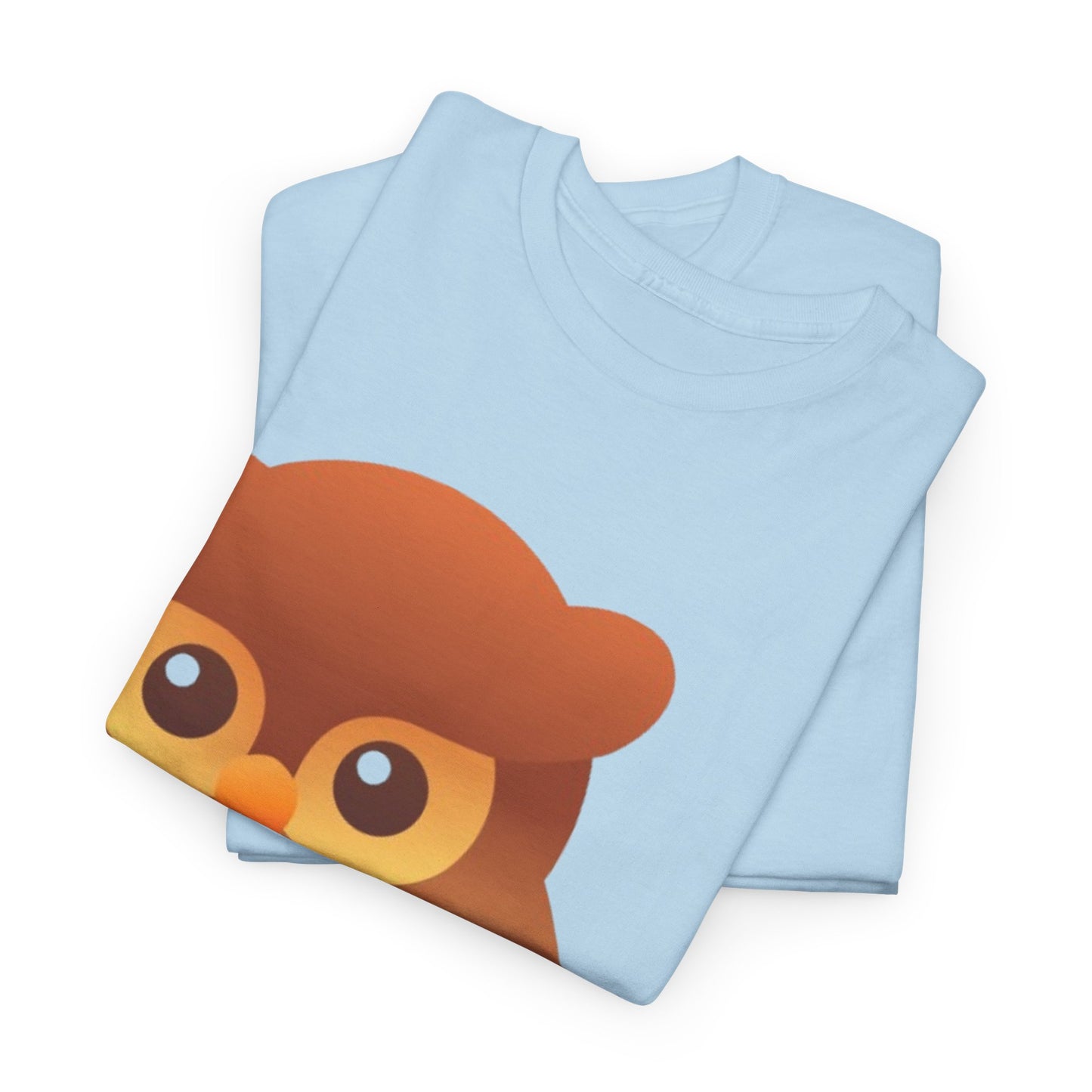 Cute Owl Graphic Tee — Whimsical Brown Owl Design