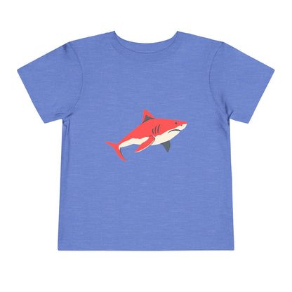 Toddler Tee — Cute Red Shark Graphic Kids Shirt