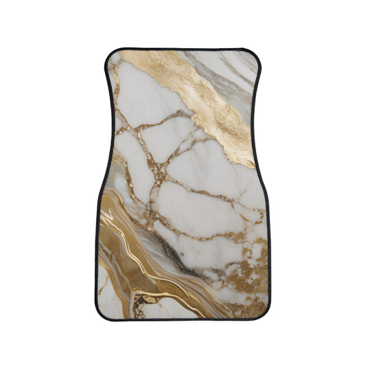 Gold Marble Car Floor Mat — Luxe Automotive Floor Protector