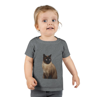 Toddler T-Shirt — Cute Siamese Cat Graphic Tee for Kids