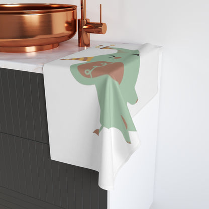 Cute Party Elephant Hand Towel — Nursery Baby Shower Decorative Guest Towel