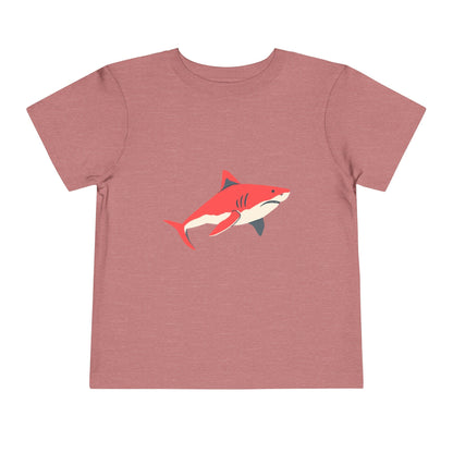 Toddler Tee — Cute Red Shark Graphic Kids Shirt