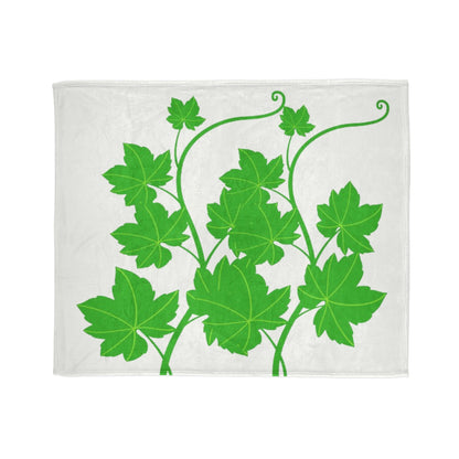 Green Ivy Vines Blanket — Soft Polyester Throw for Home & Garden Lovers