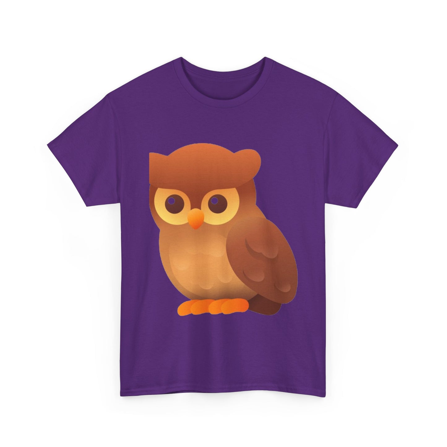 Cute Owl Graphic Tee — Whimsical Brown Owl Design