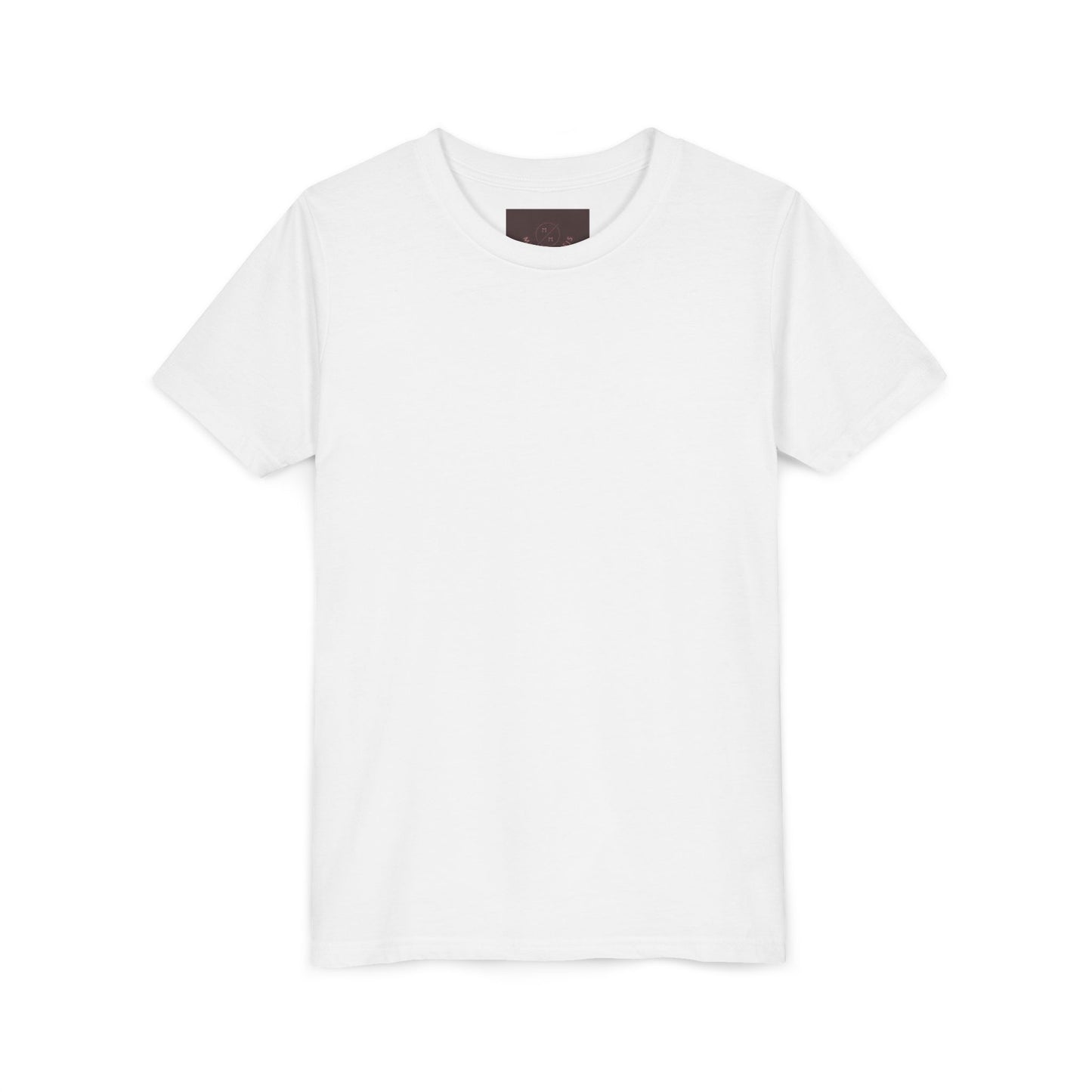 Youth Tee — Chocolate Brown Floral Dahlia Graphic