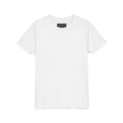 Youth Tee — Chocolate Brown Floral Dahlia Graphic