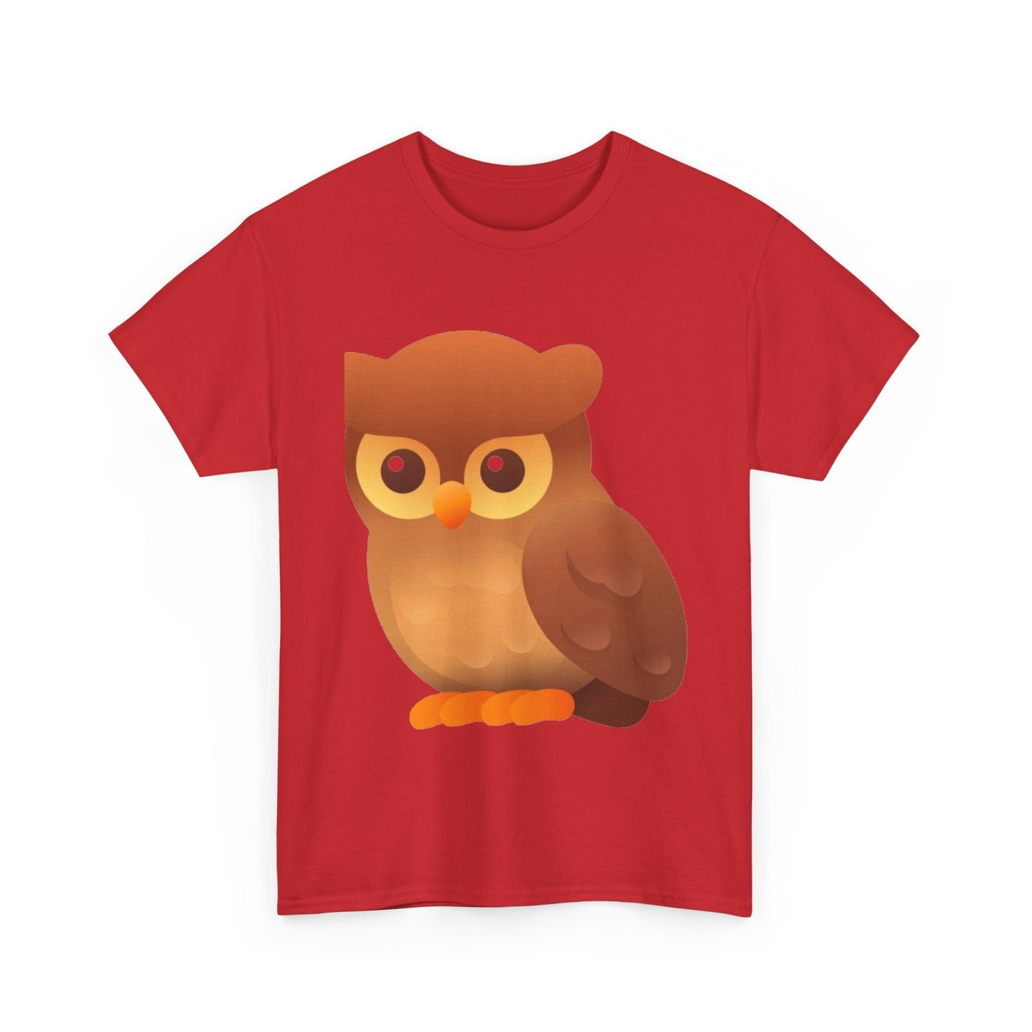 Cute Owl Graphic Tee — Whimsical Brown Owl Design