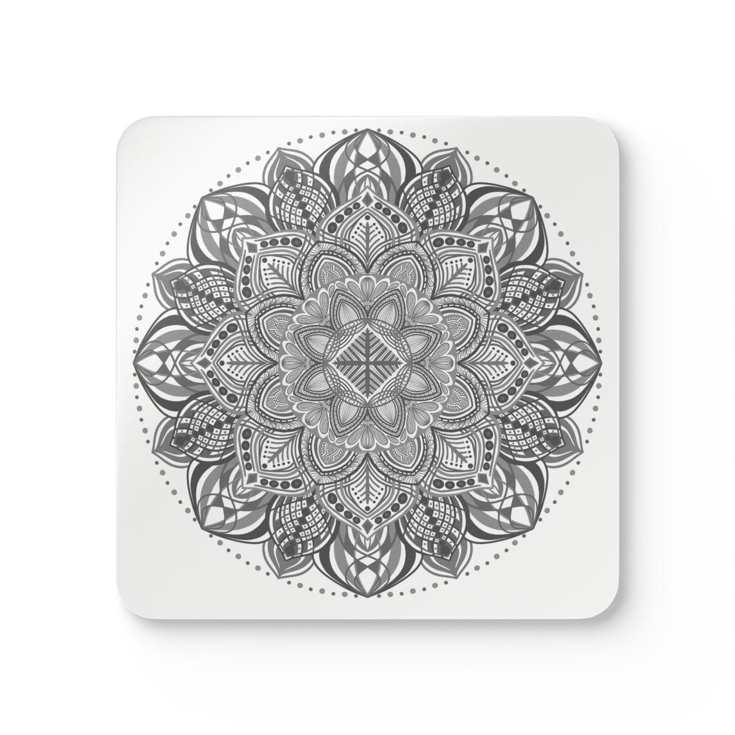 Mandala Cork Coaster Set — Boho Decorative Drink Coasters (4-Pack)