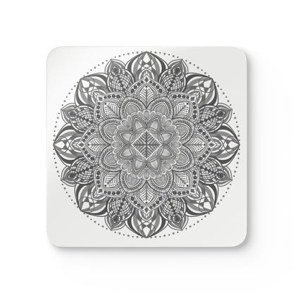 Mandala Cork Coaster Set — Boho Decorative Drink Coasters (4-Pack)