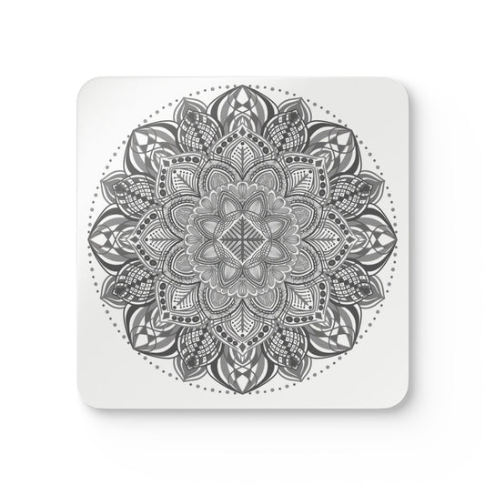 Mandala Cork Coaster Set — Boho Decorative Drink Coasters (4-Pack)